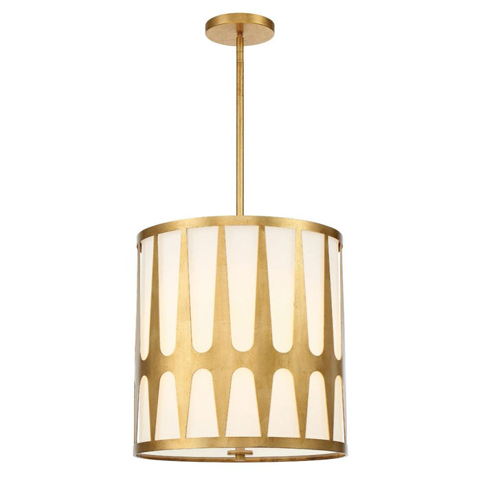 Royston 4 Light Antique Gold Pendant