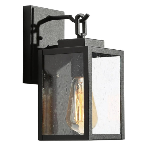 Wyntir 11"H 1-Light Black Outdoor Wall Lantern