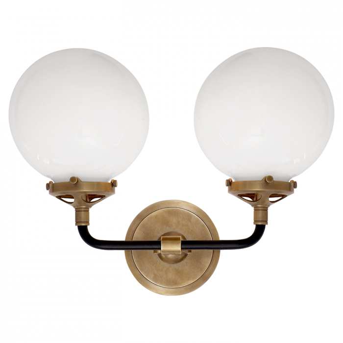 Bistro Double Light Curved Sconce