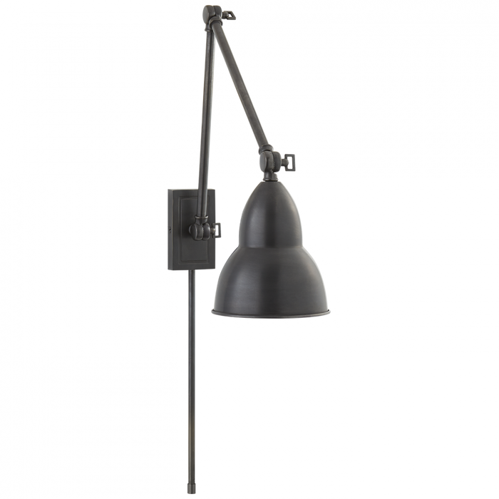 French Library Double Arm Wall Lamp