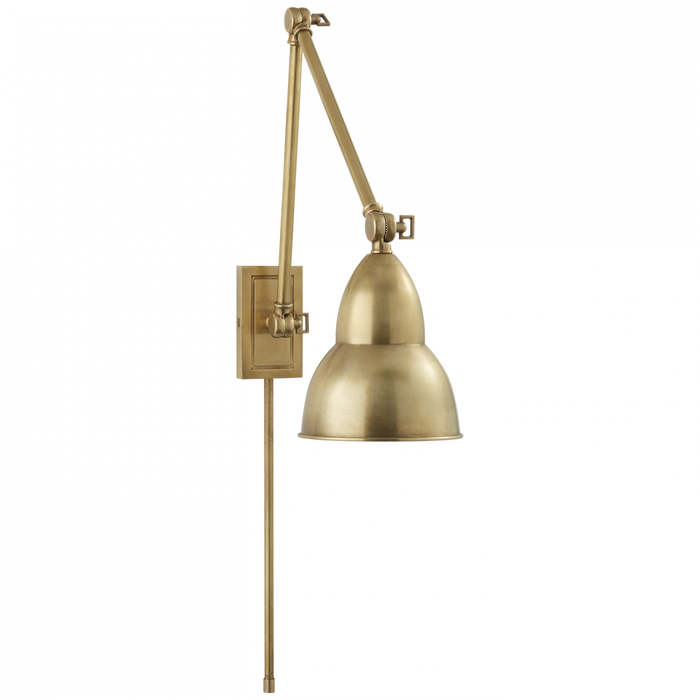 French Library Double Arm Wall Lamp
