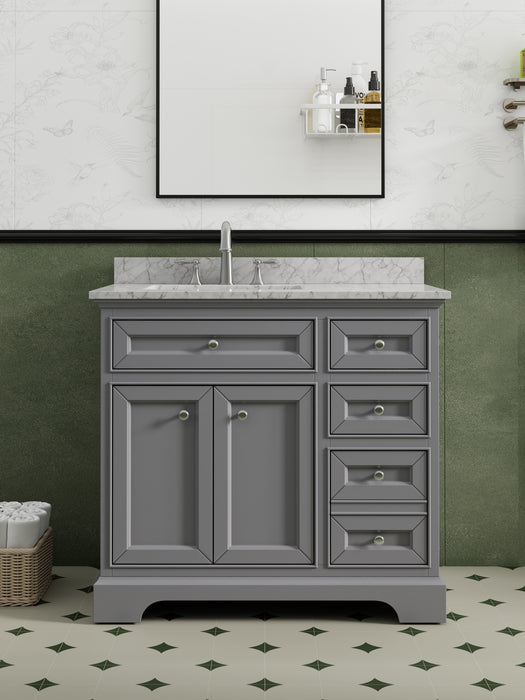 South Bay 37" Gray Single Bathroom Vanity