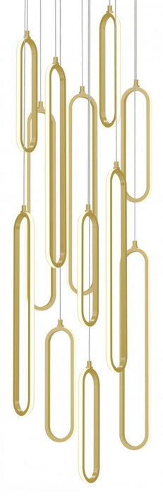 Sienna 18'' LED Round Pendant 174W,5 CCT,GD