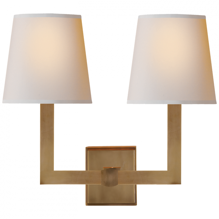 Square Tube Double Sconce