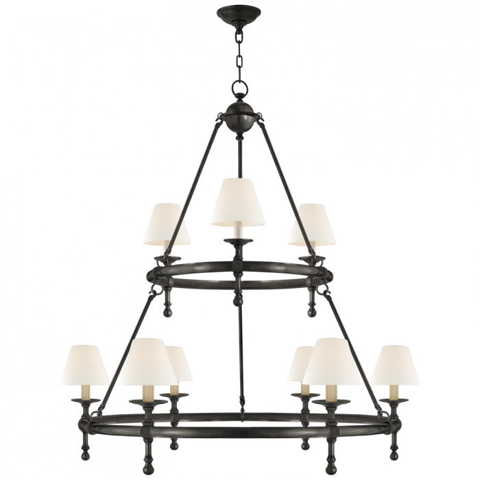 Classic Two-Tier Ring Chandelier