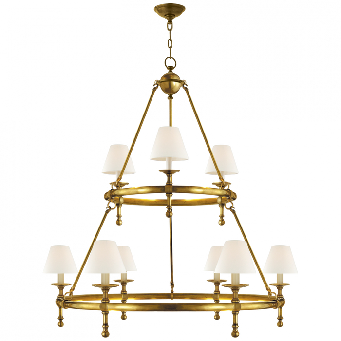 Classic Two-Tier Ring Chandelier