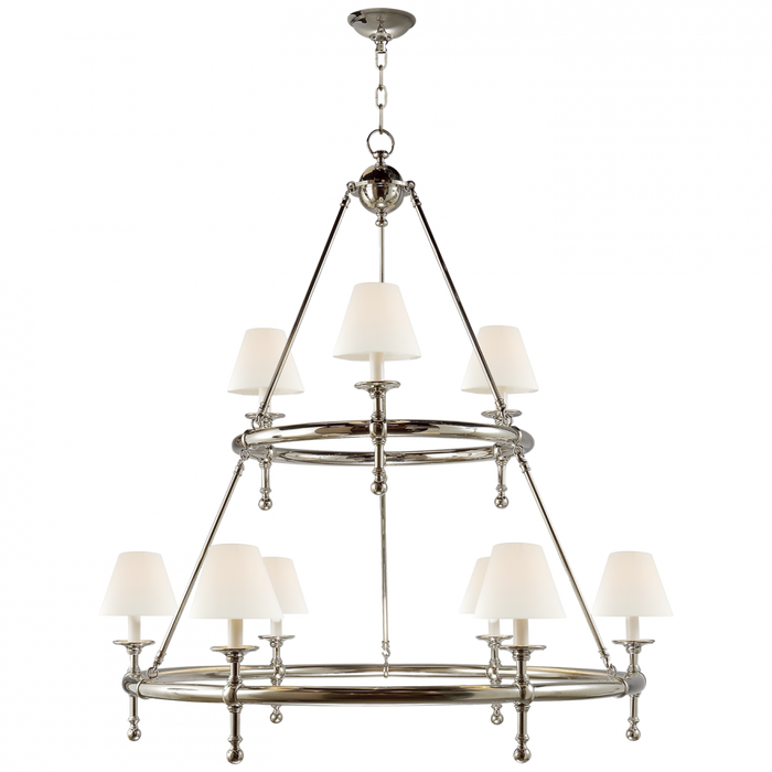 Classic Two-Tier Ring Chandelier