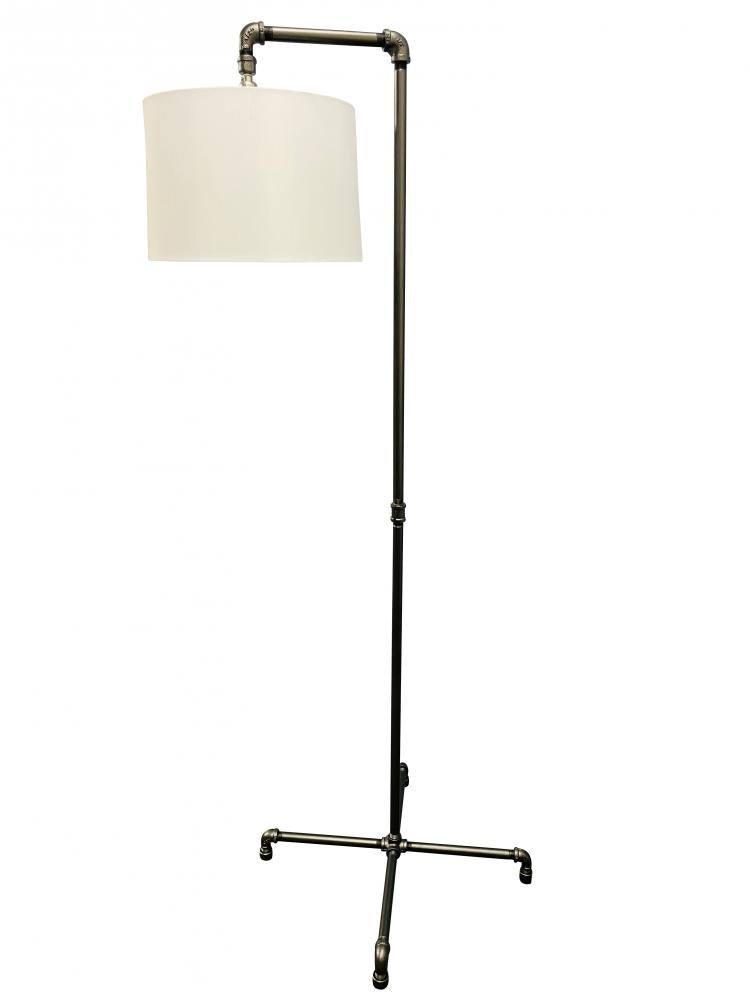 Studio Industrial Granite Downbridge Floor Lamp With Fabric Shade ...