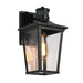 Melanthius 11"H 1-Light Black Dusk to Dawn Motion Sensor Outdoor Wall Light