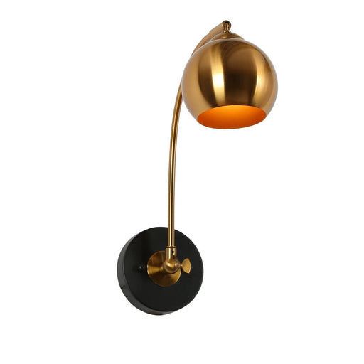 Semerisy 1-Light Modern Modern Black and Gold Armed Wall Sconces