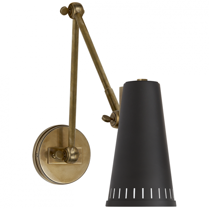 Antonio Adjustable Two Arm Wall Lamp