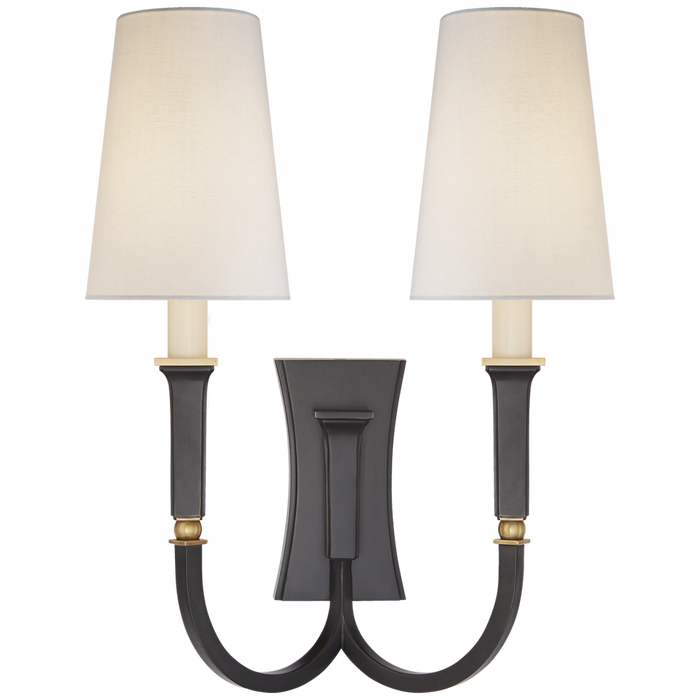 Delphia Large Double Arm Sconce