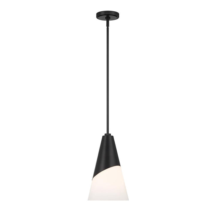 Brian Patrick Flynn Tori 1 Light Matte Black Mini Pendant