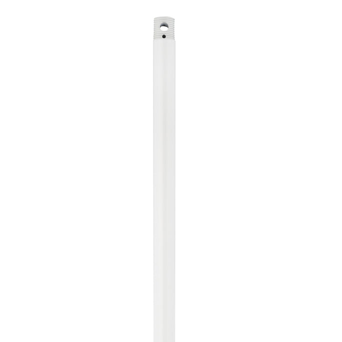 24" Threaded Downrod - White