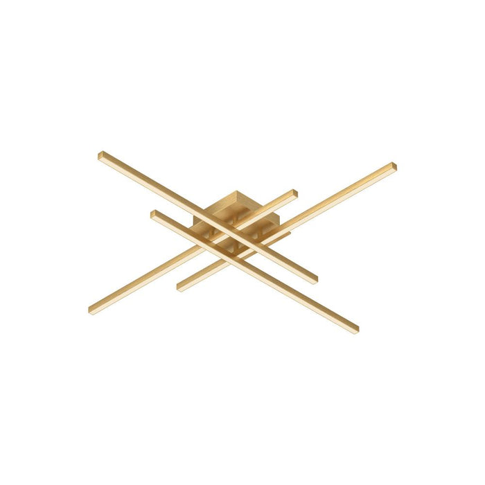 Vega Minor 32-in Brushed Gold LED Flush Mount