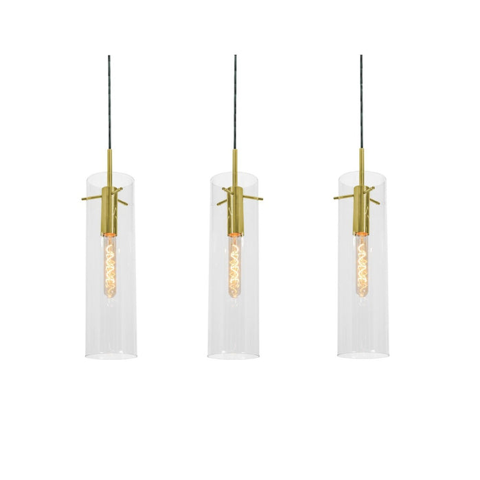 Vista 3 Light Linear Pendant, 60W, LB