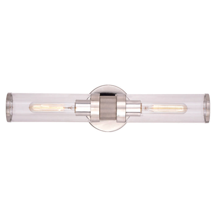 Levitt 2 Light Wall Light Polished Nickel