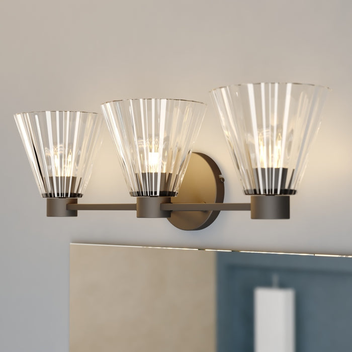 Dalton 23-in. 3 Light Vanity Matte Black