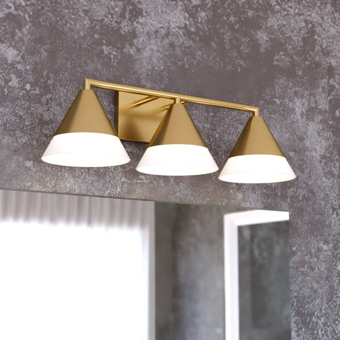 Winthrop 25.25-in. 3 Light Vanity Harvest Gold