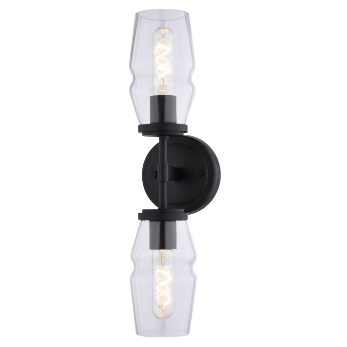 Warren 18.5-in. 2 Light Wall Light Matte Black