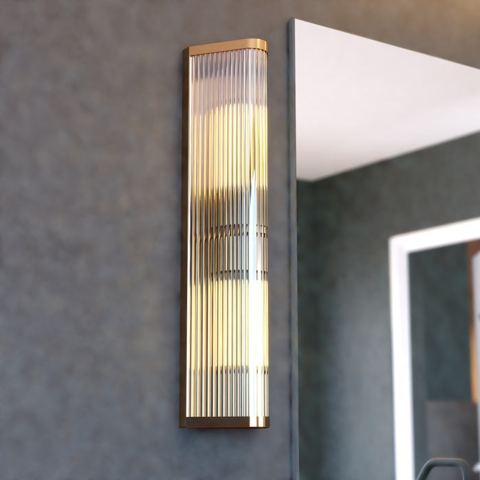 Barbier 22-in. H 2 Light Wall Light Antique Gold