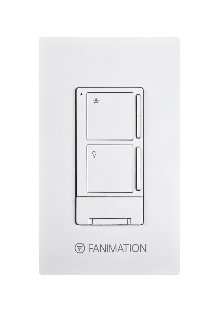 Ceiling Fan Wall Control with Receiver - 3 Speed Fan and Light - White ...