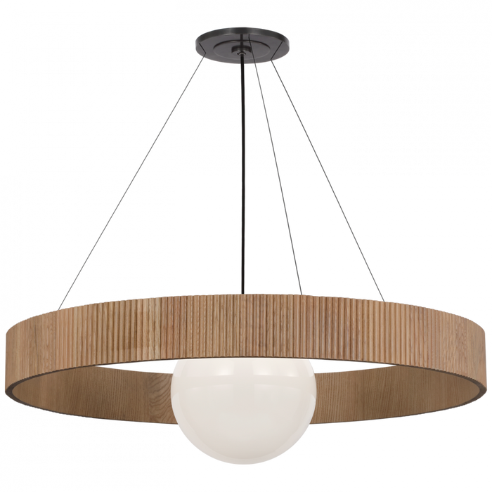 Arena 42" Ring and Globe Chandelier