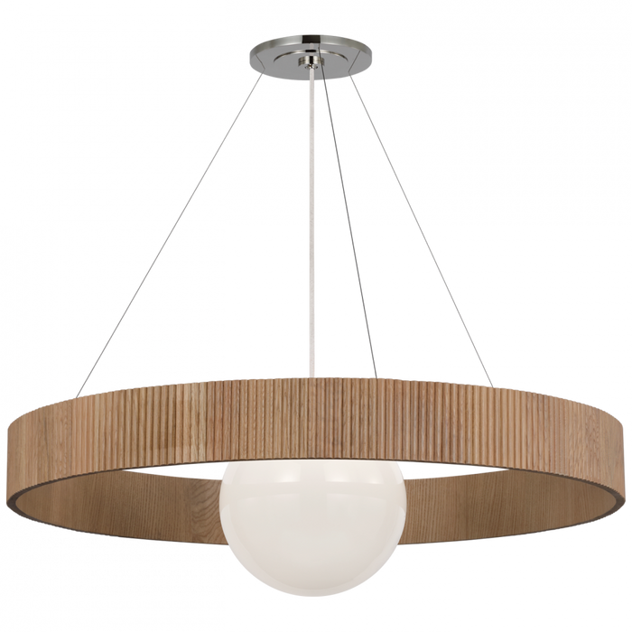 Arena 42" Ring and Globe Chandelier
