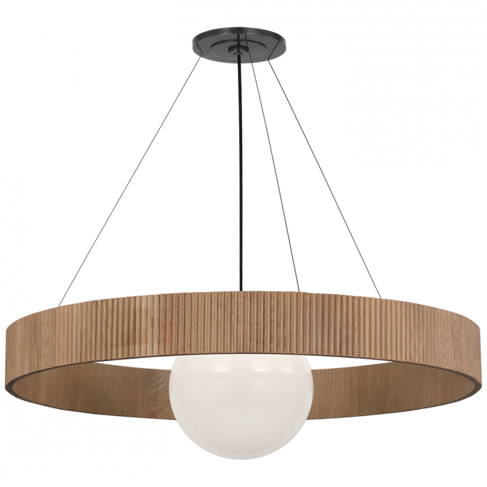 Arena 53" Ring and Globe Chandelier