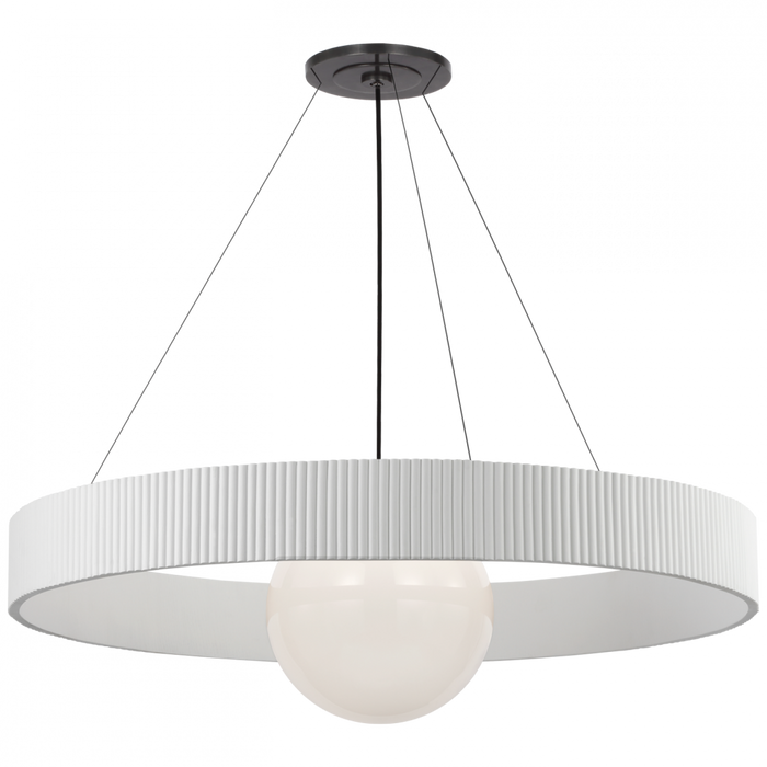 Arena 53" Ring and Globe Chandelier