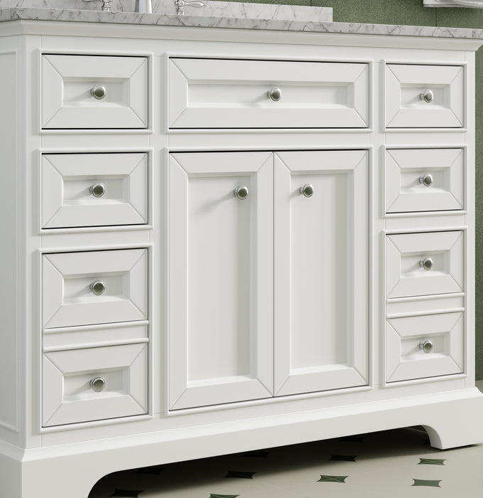 South Bay 43" White Single Bathroom Vanity