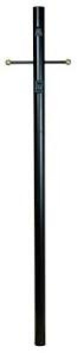 84" Fluted Direct Burial Post w/ Photocell in Textured Black