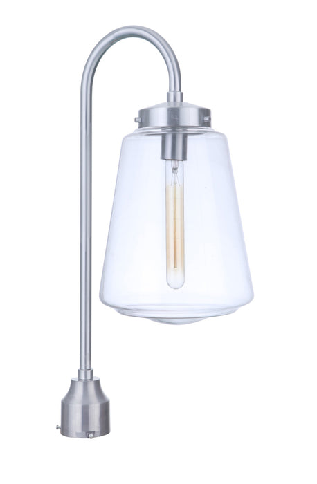 Laclede 1 Light Large Outdoor Post Mount in Satin Aluminum