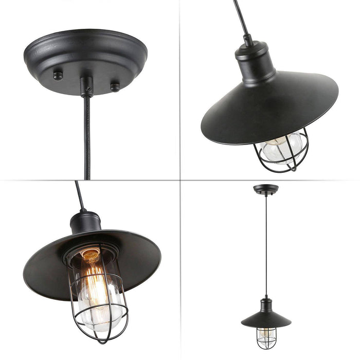 Tarphey 1-Light Black Pendant Light