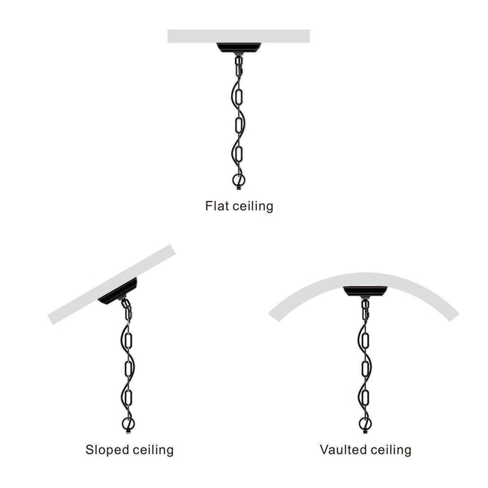 Emily 5-Light Small Black Chandelier