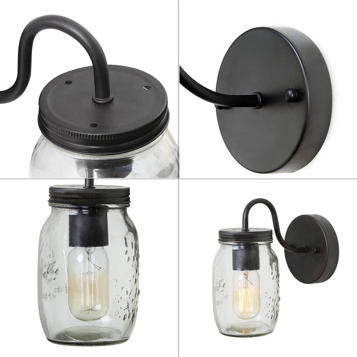Magdiel 1-Light Black Wall Sconces