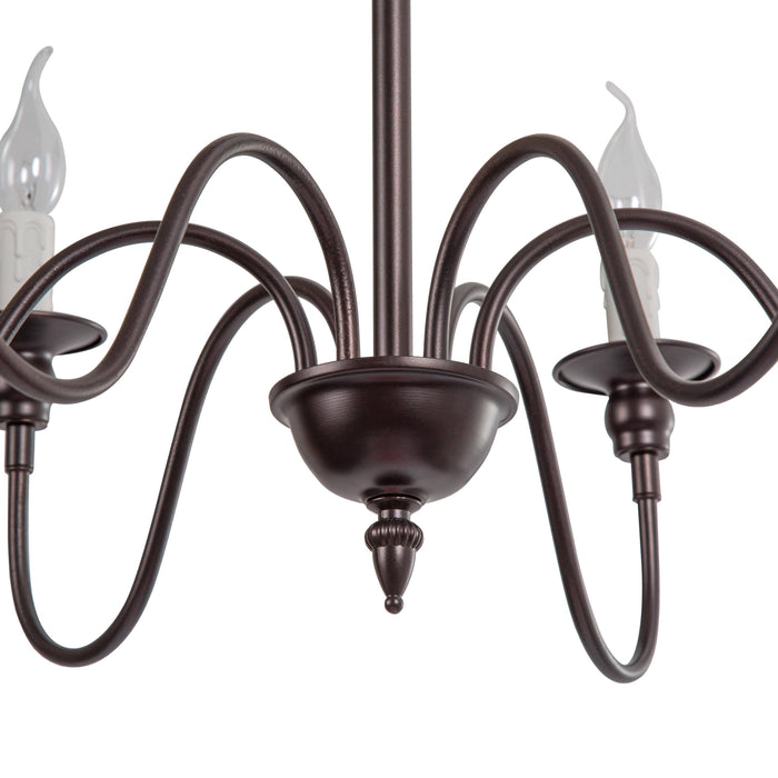 Viansia 6-Light Bronze Chandelier