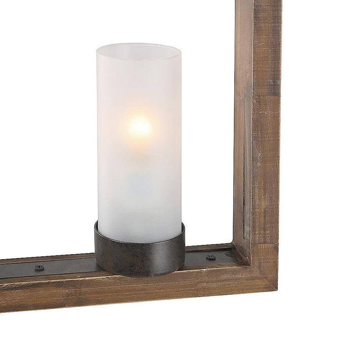 Elvena 4-Light Wood Island Light