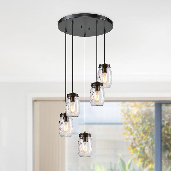Magdiel 5-Light Bronze Chandelier