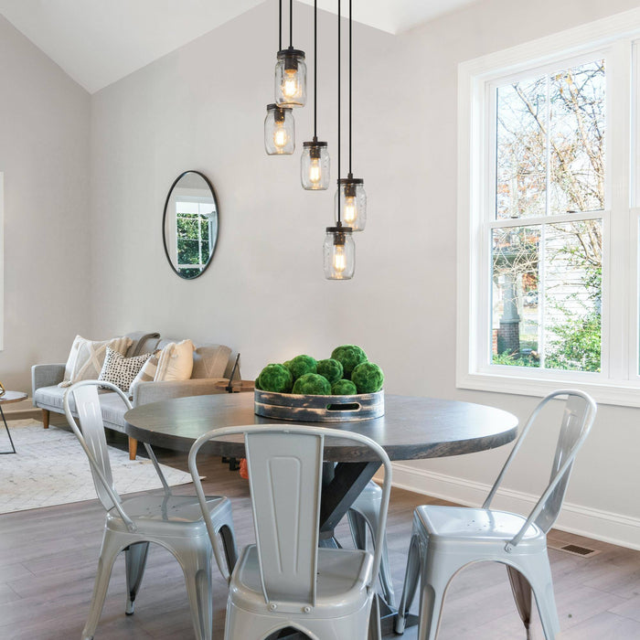 Magdiel 5-Light Bronze Chandelier