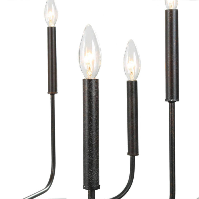 Stinkia 8-Light Rust Chandelier