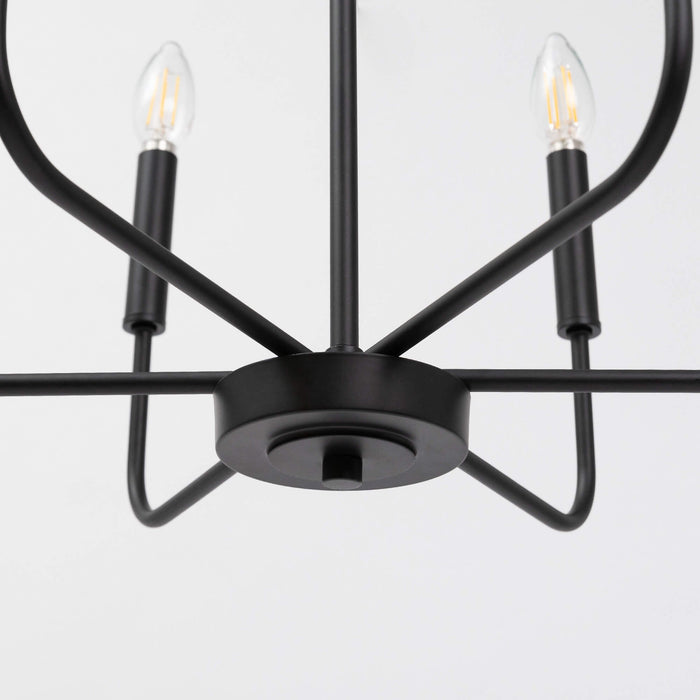 Stinkia 6-Light Black Chandelier