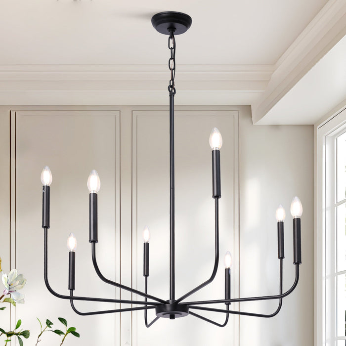 Stinkia 8-Light Black Chandeliers