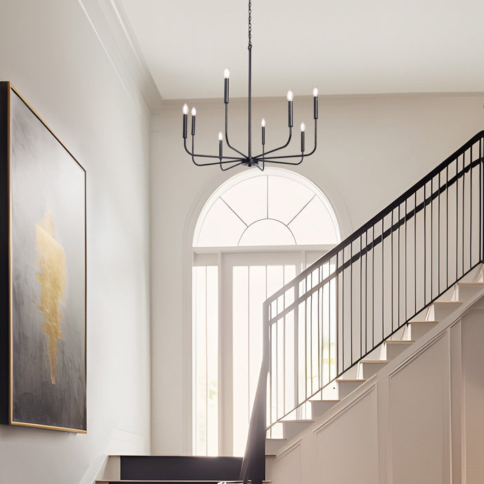 Stinkia 8-Light Black Chandeliers