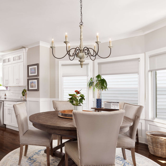 Apalach 6-Light Wood Chandelier