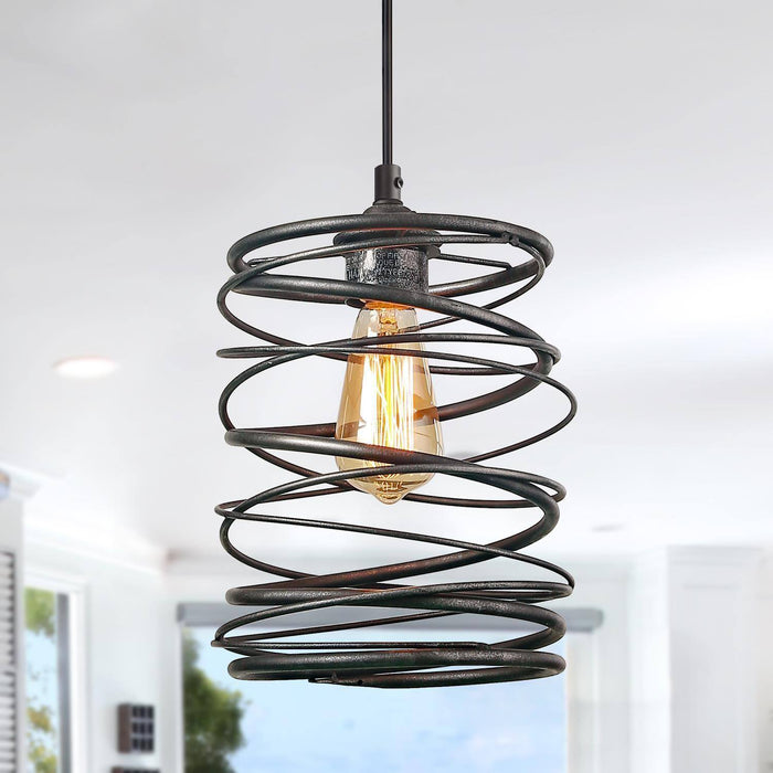 Alpinum 1-Light Black Pendant Light