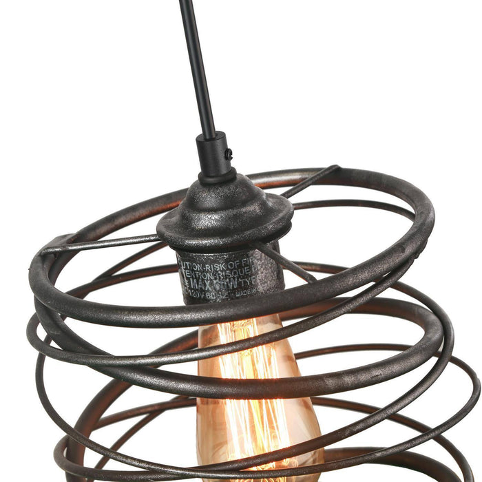 Alpinum 1-Light Black Pendant Light