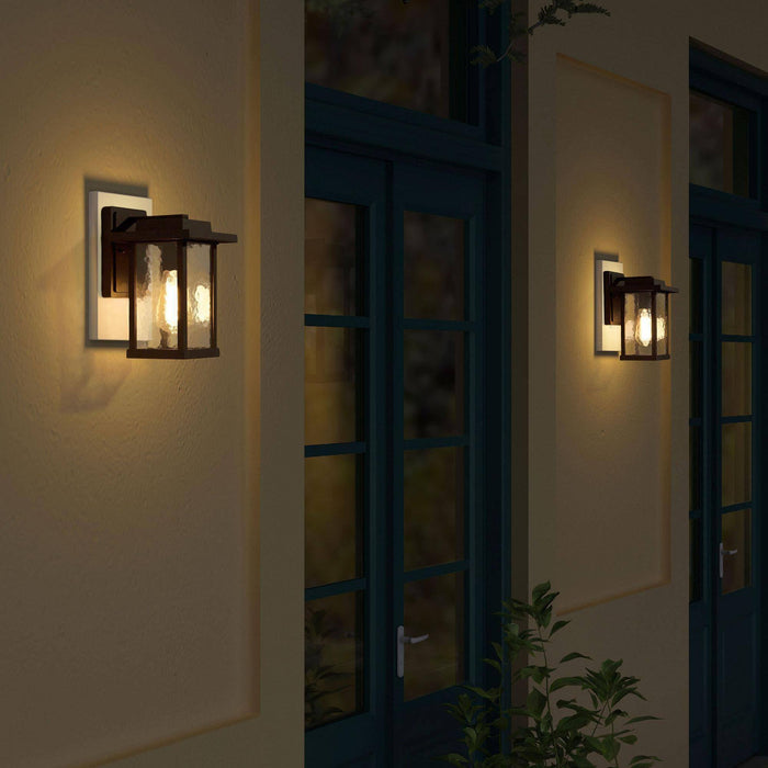Clasiri 1-Light Black Outdoor Wall Lights