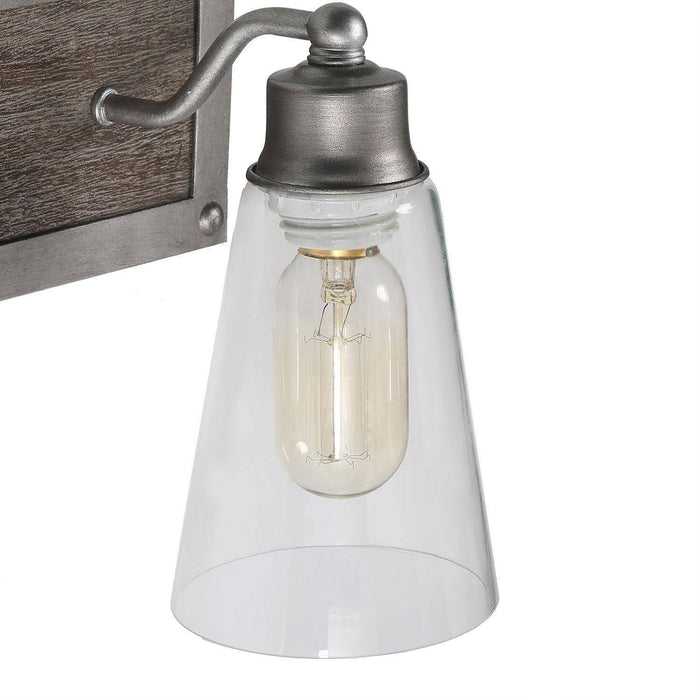 Neleste 2-Light Wood Bathroom Vanity Light