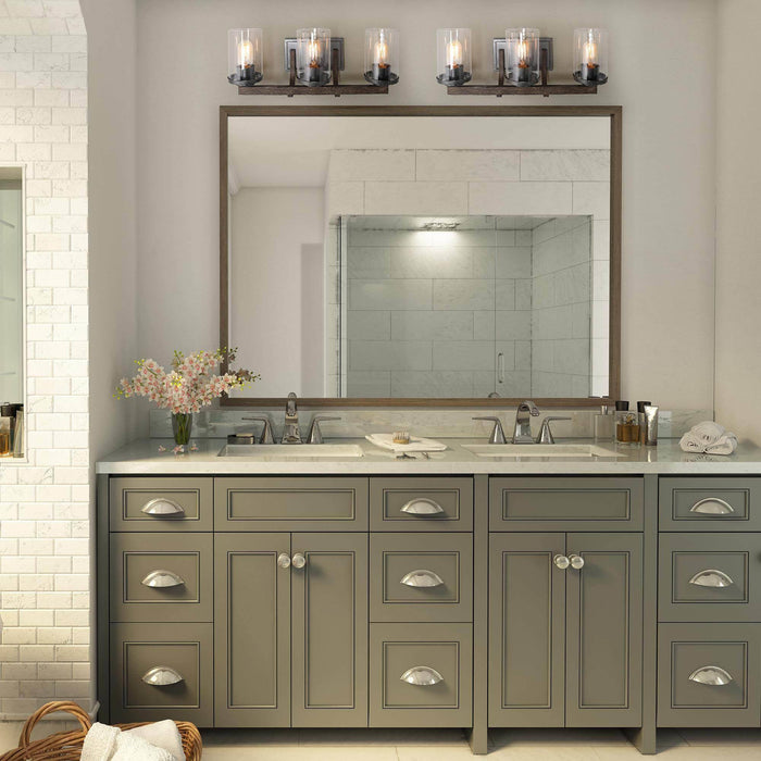 Storin 3-Light Wood Bathroom Vanity Lights